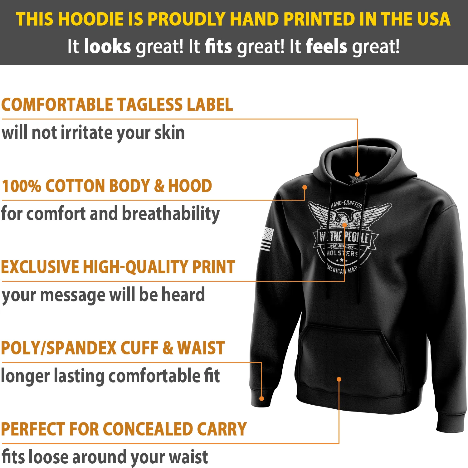 We The People Holsters Logo Hoodie