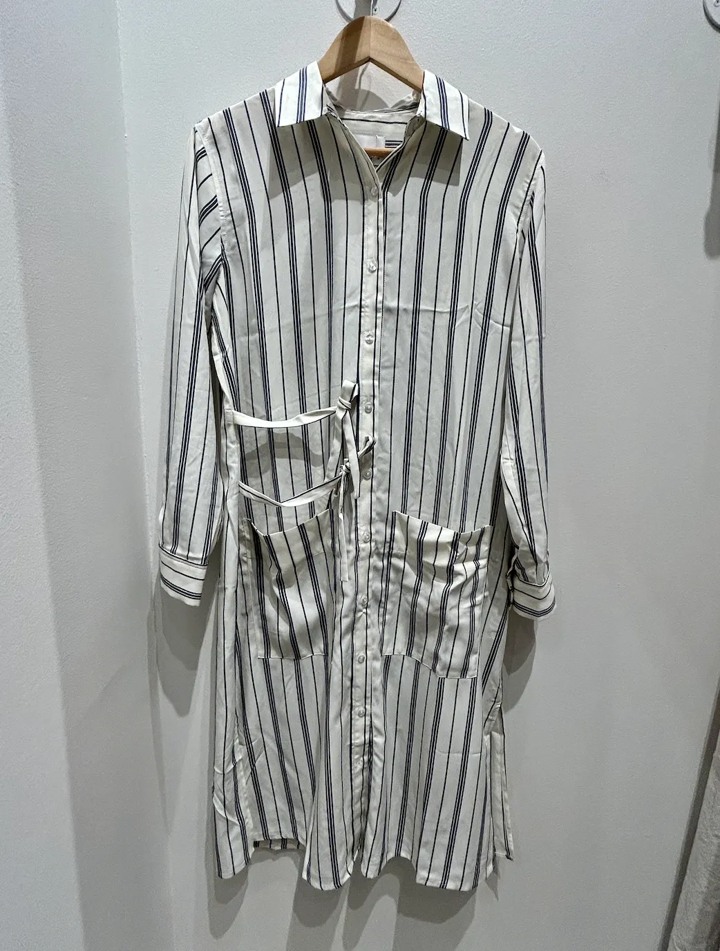 White And Navy Stripe Tunic