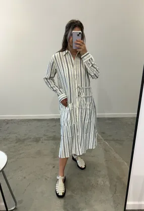 White And Navy Stripe Tunic