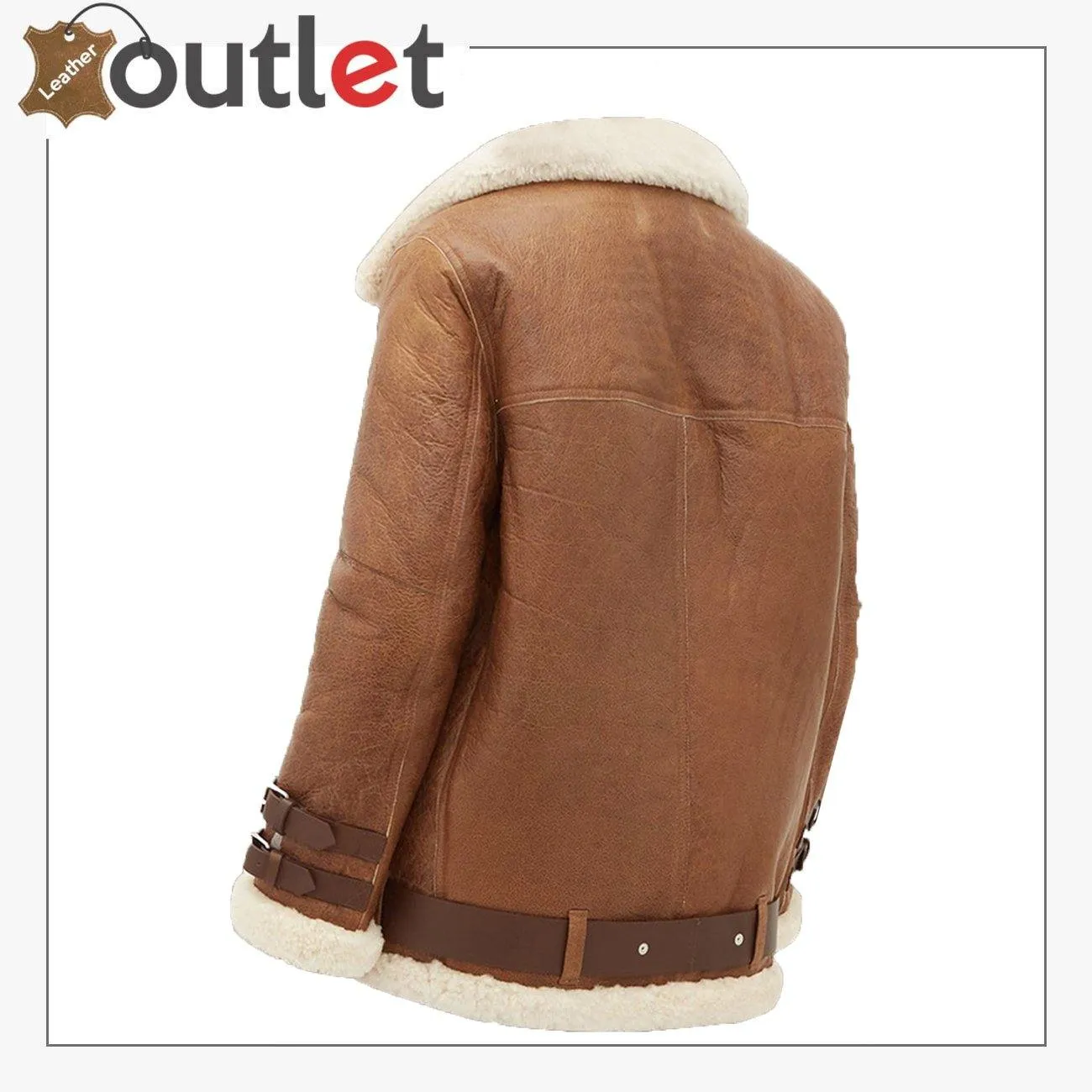 Women Light Brown Shearling Jacket