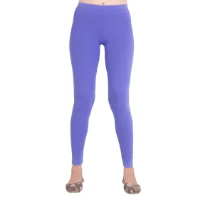 Women Purple Breathable Long Length Legging