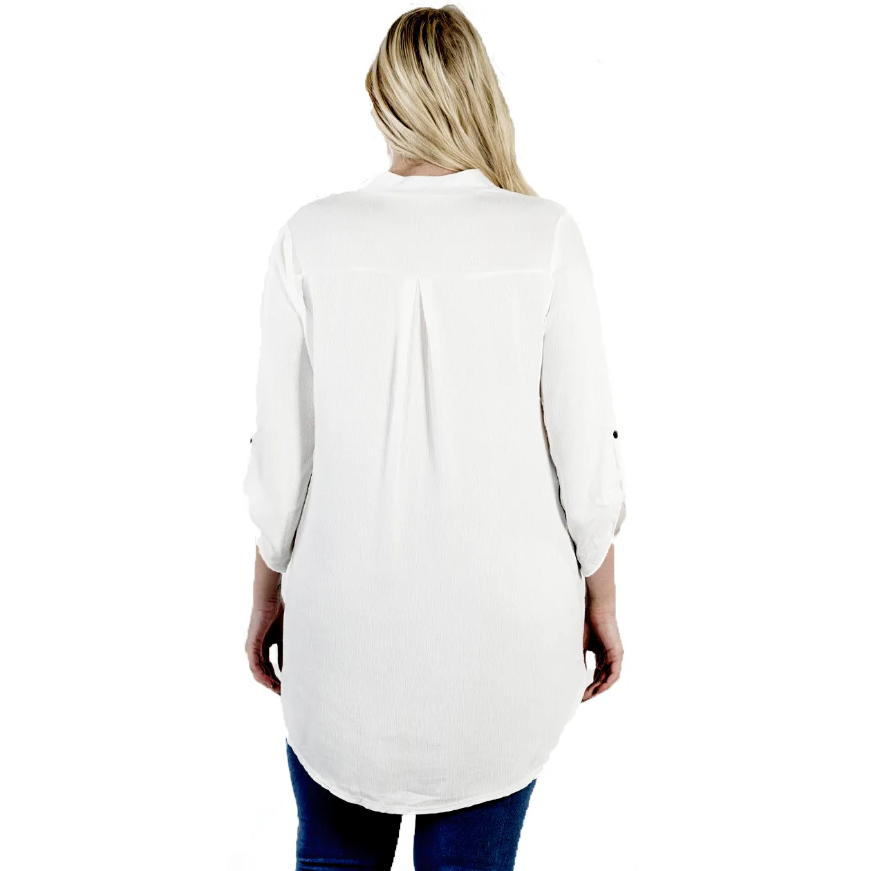 Women's Woven Cotton Gauze Tunic Top Made in USA (Small to 3X Plus Size)