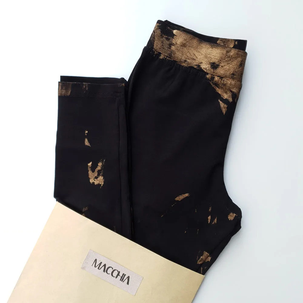 Yoga Leggings - Gold & Black